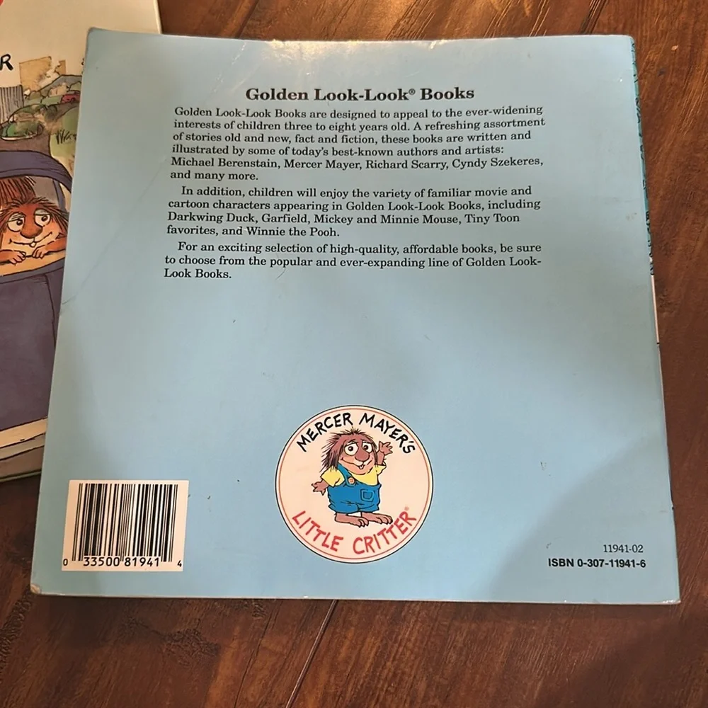 Mercer Mayer Vintage Book Lot 4 Little Critter Golden Shape Book 1982